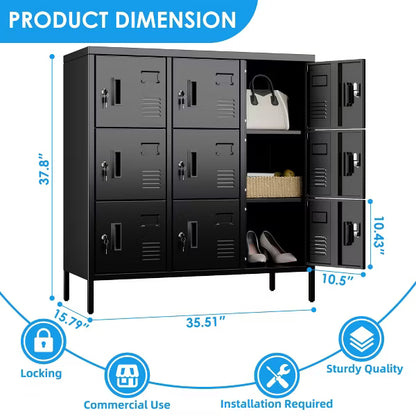 SUXXAN Metal Storage Locker for Employees for School Gym,Assembly Required