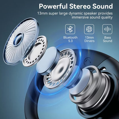 VEATOOL V6 Bluetooth Headphones Wireless Earbuds 88Hrs Playback Sport Ear Buds with Earhook Digital Display Charging Case