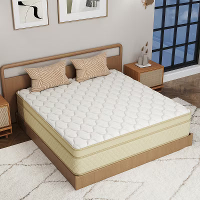 CHEVNI 12-14 Inch Mattress in a box Hybrid Spring Memory Foam Medium Firm