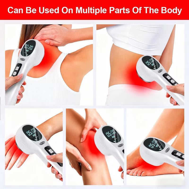 Morfone portable handheld red light therapy stick with 4-speed settings, helps relieve joint, muscle and body pain. It can be given as a gift.