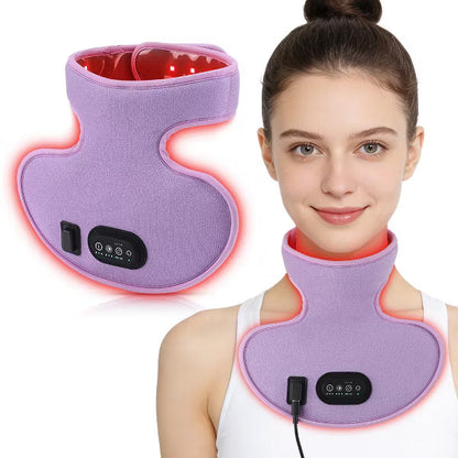 Morfone 72 LED 660nm+850nm near infrared Red Light Therapy Portable Wrap for Neck Pain Relief