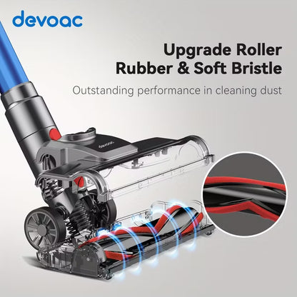 DEVOAC I8 Corded Vacuum Cleaner, 600W 23KPa Stick Vacuum, Free-Stand 6in 1 Powerful Lightweight Handheld Vacuum for Hard Floor Carpet Pet Hair Home