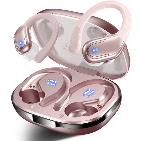 VEATOOL X7 Wireless Earbud, 80Hrs Bluetooth 5.3 Headphones IP7 Waterproof for Sport, Running Wireless Earphones with ENC Noise Cancelling Mic