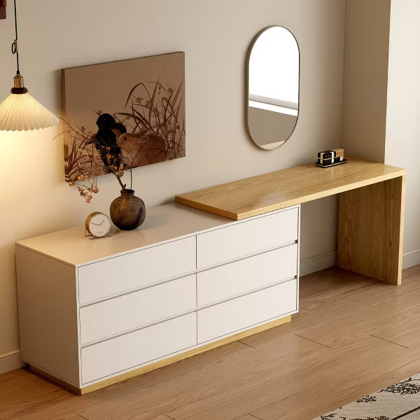Luck Live Modern Stretchable Dresser with Six Storage Drawers