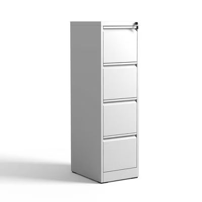 Yukimo Vertical File Cabinet with Lock, 52"H Steel Metal Filing Cabinet, Full Extension Silent Slides, Anti-Tilt Design