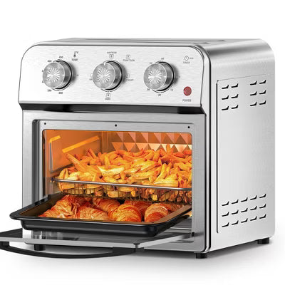 SEVOBAL Toaster Ovens Family Size Air Fryer Toaster Oven Combo with Multiple Cooking Functions for Kitchen, Silver, 12.6"*11.81"*12.6"