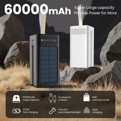 YOMA TK-DX196 New 60000mAh Portable Mobile Power Bank, With LED Power Indicator, Suitable For Mobile Phones, Tablets, Outdoor Trips
