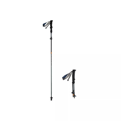 Naturehike 1pc Carbon Fiber Trekking Poles,Ultralight Foldable Hiking Poles,Adjustable 115-135cm,EVA Grip,Tungsten Tip,Hiking&Mountaineering Gear,Gray