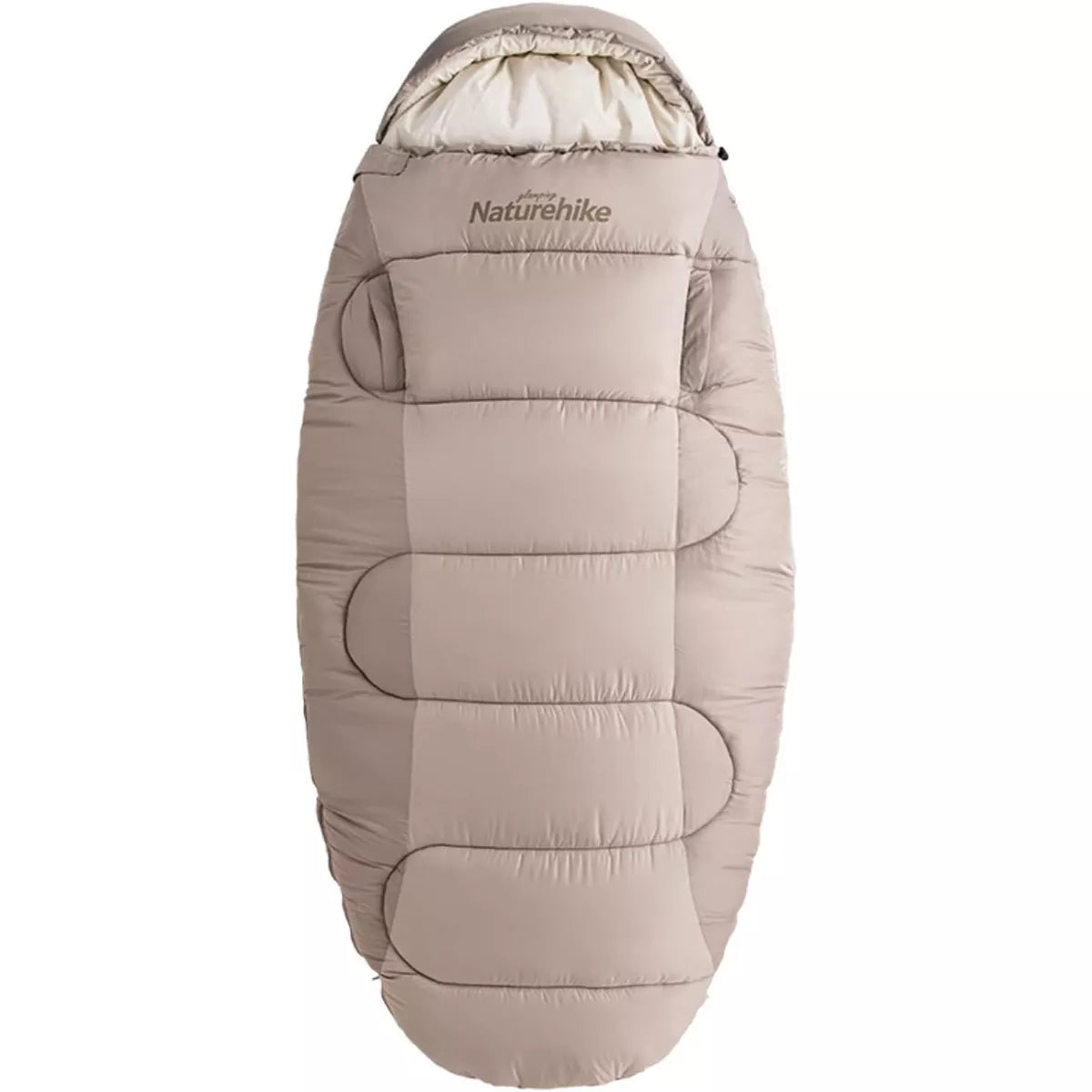 Naturehike Cotton Sleeping Bag, Large & Breathable, Soft Pure Cotton Lining, Washable with Foot Zipper for Ventilation, Lightweight & Spacious