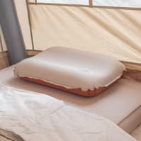 Naturehike Inflatable Camping Pillow - Portable 3D Comfortable Silent Sponge Pillow - Perfect for Camping and Travel (Khaki)
