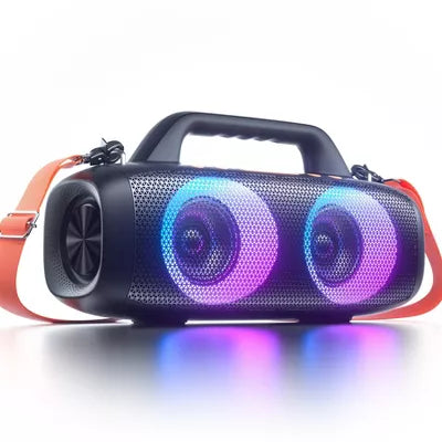 VEATOOL Portable Bluetooth Speaker ¨C 60W Peak Sound, Bass Boost, 24H Playtime, IPX7, RGB Lights, Mic Input for Karaoke