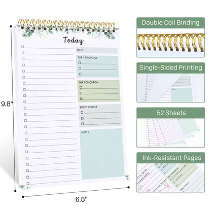 Belatt To Do List Notepad - To Do List Notebook for Work with 52 Sheets, Undated Daily Planner Perfect for Enhanced Productivity and Goal Achievement