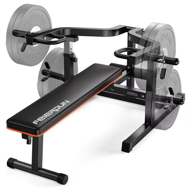 FEIERDUN 3-Grip U-Handles Chest Press Machine, 1250LBS Heavy-Duty Bench Press with Independent Converging Arms
