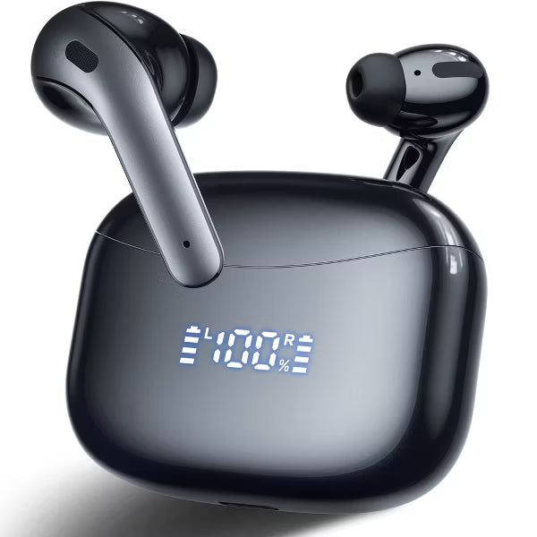 VEATOOL X15 Wireless Earbuds Bluetooth 5.3 Headphones,72H Hi-Fi Stereo Deep Bass Earphones with Noise Cancelling Mic