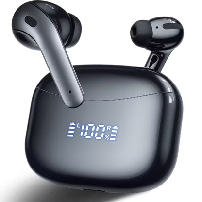 VEATOOL X15 Wireless Earbuds Bluetooth 5.3 Headphones,72H Hi-Fi Stereo Deep Bass Earphones with Noise Cancelling Mic