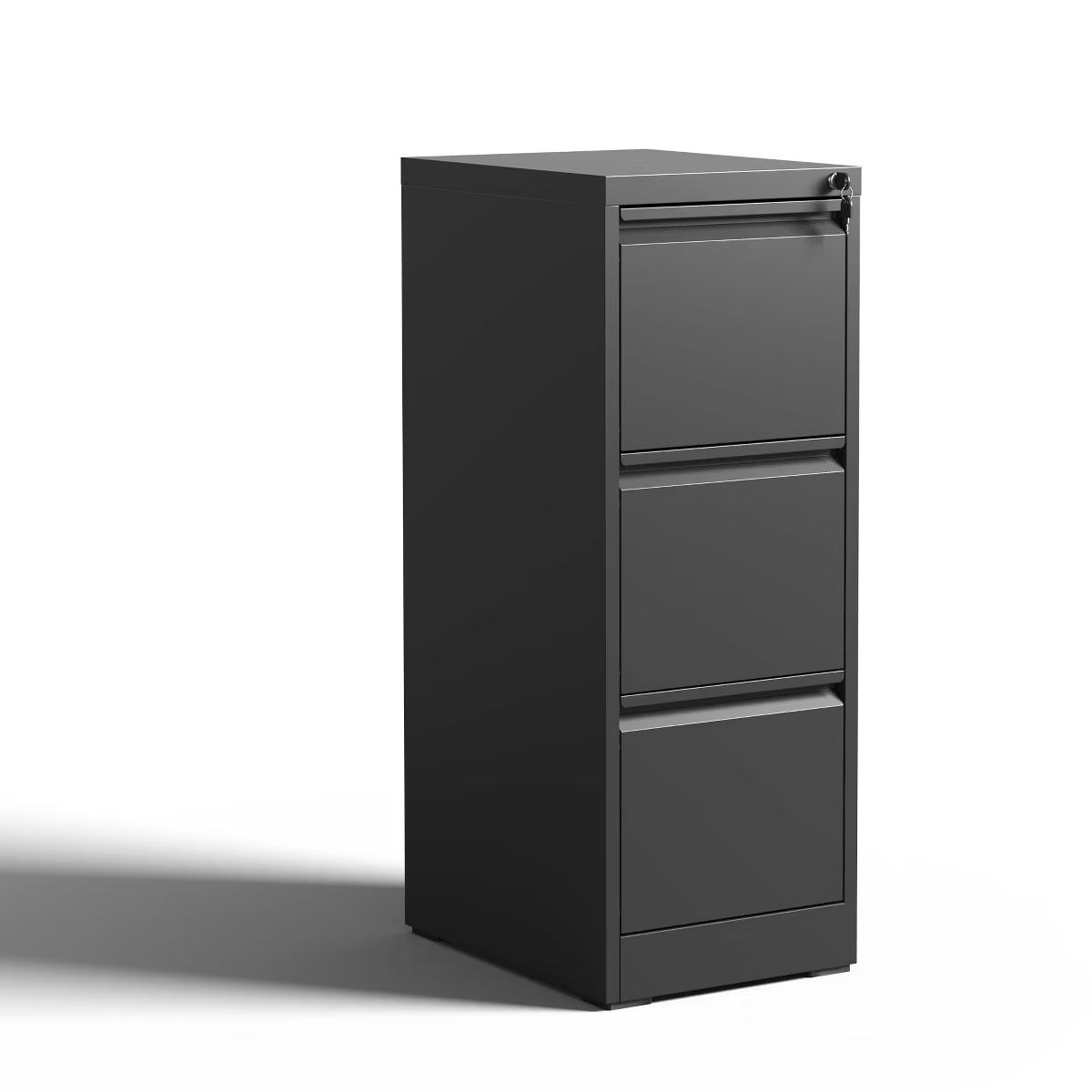 VIYET 40" Vertical 3-Drawer Metal File Cabinet Series with Lock, Tall Locking Filing Cabinets for Home Office, Fits Letter, Legal & A4