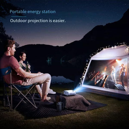 Mini Projector 1080P HD, 2024 Upgraded Portable Projector with Tripod, Home Movie Projector Compatible with iOS/Android/Windows/TV Stick/USB