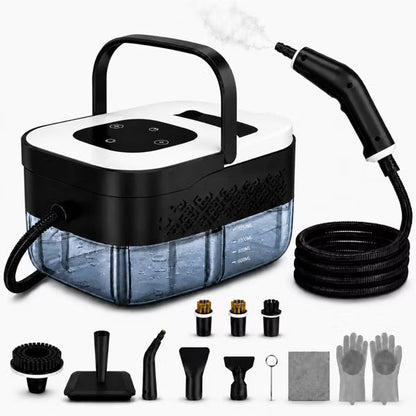 Handheld Steam Cleaner with Fast Heat-Up and Adjustable Settings for Home and Car Detailing Cleaning,White