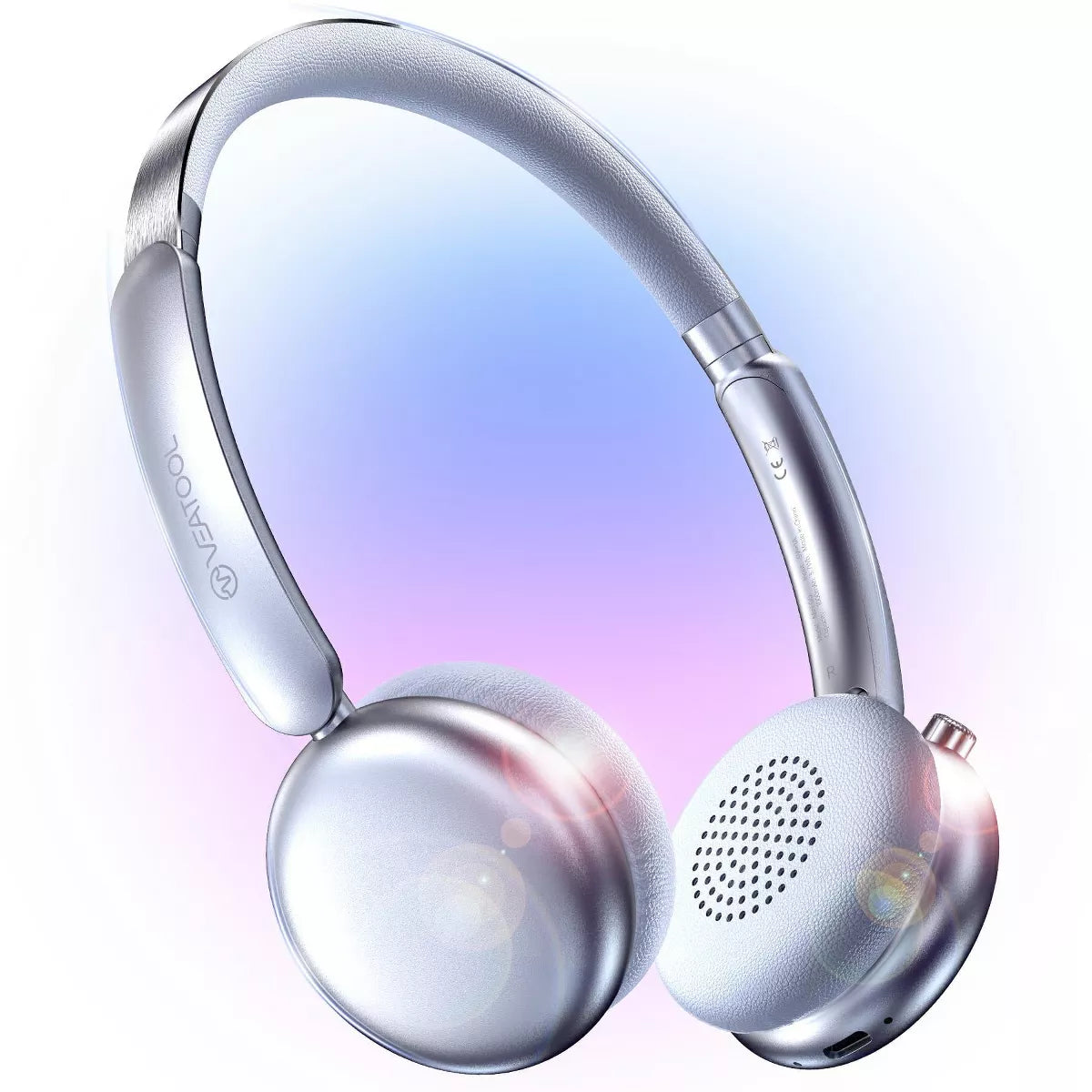 VEATOOL Mini Go Wireless Retro Headphones 100 Hours Playtime Bluetooth 5.4 Wireless ANC Over-Ear Headphones LDAC Hi-Res