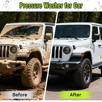 Pressure Washer, Power Washer with 4 Quick Connect Nozzles, High Pressure Cleaning Machine with Foam Cannon Blue