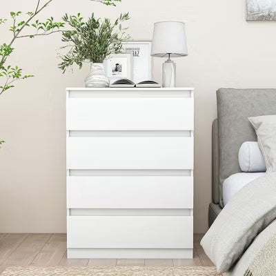 Resenkos 3-Drawer Nightstand, Sleek Design, Ample Storage, Waterproof Top, Smooth Rolling Drawers