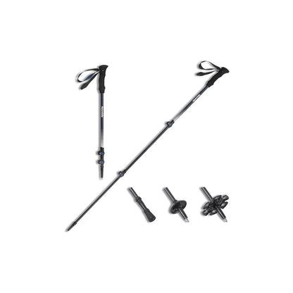 Naturehike 1pc Trekking Poles Carbon 169g Adjustable Ultra-Lightweight Hiking Sticks Unisex Walking Stick with Accessories for Outdoor,Navy Blue