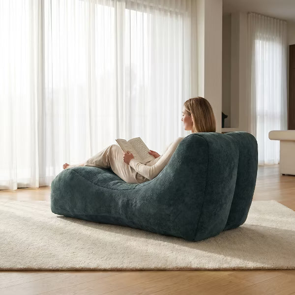 Creative Bean Bag Sofa for Adults High-Density Sponge Ergonomic Curve Living Room Bedroom 1pc