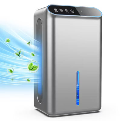Teendow Vinburg Portable Dehumidifiers for Home (2.5L Water Tank, 800 sq.ft) Quiet Dehumidifier for Bedroom,Sleep Mode, Auto Shut Off, 7 Color Light