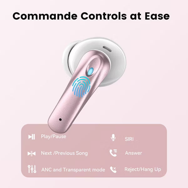 VEATOOL P91 Wireless Earbuds Bluetooth Headphones V5.4 Stereo Ear buds with Noise Cancelling Mics 60H Playback Mini Case