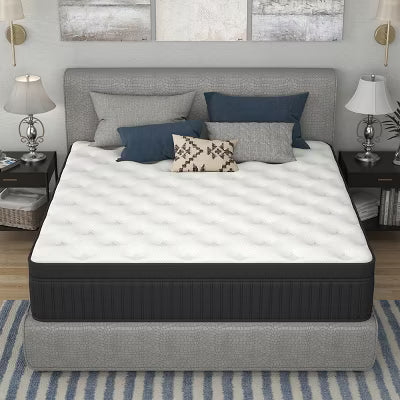 CHEVNI 10/12/14 Inch Mattress in a box Hybrid Spring Memory Foam Medium Firm