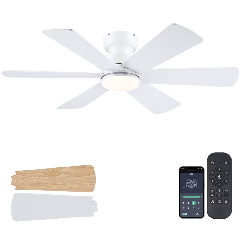 46 Inch Downrod Ceiling Fan with 5 Blades