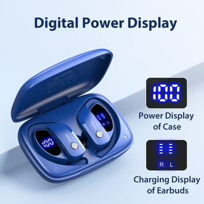 VEATOOL T6 Wireless Earbuds Bluetooth Headphone Sport, Bluetooth 5.4 Earbud, 72Hrs Earphone with Earhook