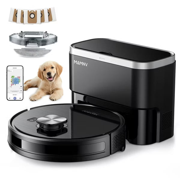 Teendow 3-in-1 Robot Vacuum and Mop,11500 Pa,Robotic Vacuum with Smart LiDAR Navigation, 90 Day Self-Emptying,160 Min Runtime,App/Alexa/Voice Control