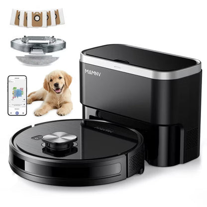 Teendow 3-in-1 Robot Vacuum and Mop,11500 Pa,Robotic Vacuum with Smart LiDAR Navigation, 90 Day Self-Emptying,160 Min Runtime,App/Alexa/Voice Control