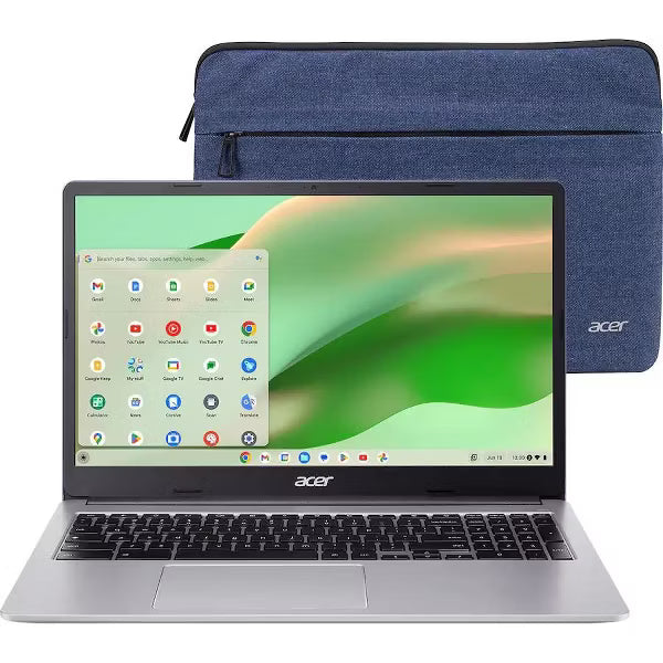 Acer - Chromebook 315 - 15.6" Full HD Laptop - Intel Celeron N4500 - 4GB LPDDR4X - 64GB eMMC - Protective Sleeve – Silver - Sparkly Silver