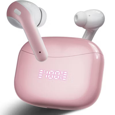 VEATOOL X15 Wireless Earbuds Bluetooth 5.3 Headphones,72H Hi-Fi Stereo Deep Bass Earphones with Noise Cancelling Mic