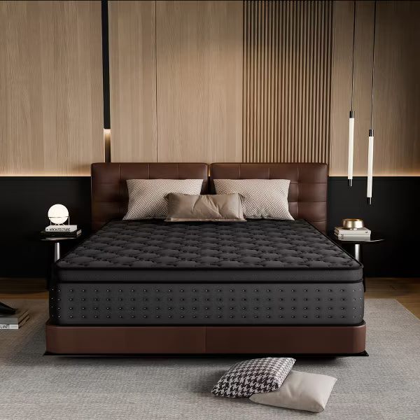 JOYRACER Medium Firm Pillow Top Cooling Gel Hybrid Mattress With Certipur-us Certified Foam