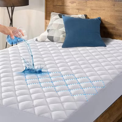 Hoey Queen Size Waterproof Mattress Pad Protector ¨C Quilted, Breathable, Noiseless Fitted Cover, Fits Up to 21" Deep Pocket