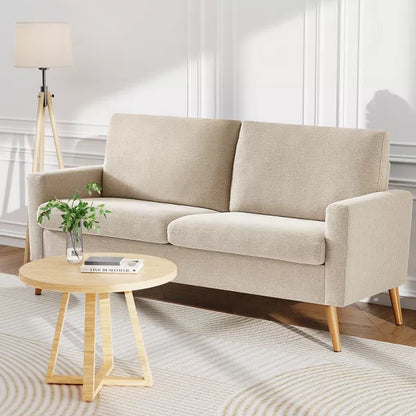 Vipbear 68" Loveseat Sofa,Modern Love Seat Couches for Living Room,Small Couch for Bedroom Office,Comfy Couch with Spring Cushion,Tool-Free Assembly