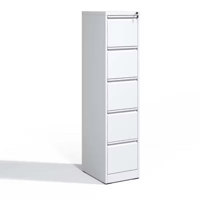 VIYET 64" 5-Drawer Metal Vertical File Cabinet with Lock, Tall Filing Cabinet for Home Office, Fits Letter, Legal & A4 Files