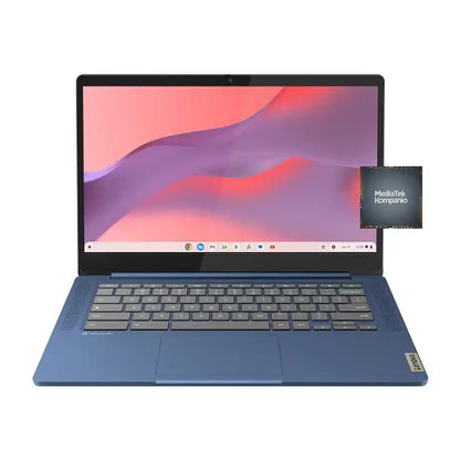 Lenovo - IdeaPad Slim 3 Chromebook 14" Full HD Laptop - MediaTek Kompanio 520 - 4GB Memory - 64GB eMMC - Abyss Blue