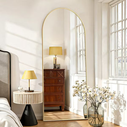 IULULU Full Length Black 56"x15" Full Body Floor Mirror with Stand