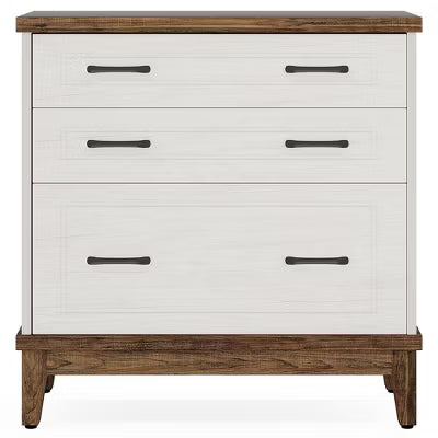 Resenkos File Cabinet, Filing Cabinet for Home Office, Lateral File Cabinet, 3-drawer Filing Cabinet For A4/letter/legal Size,Beige