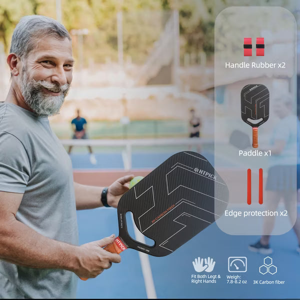 AENKYO Pro Carbon Fiber Pickleball Paddle - T700 Thermoformed Face, Polypropylene Core, for Enhanced Spin & Control
