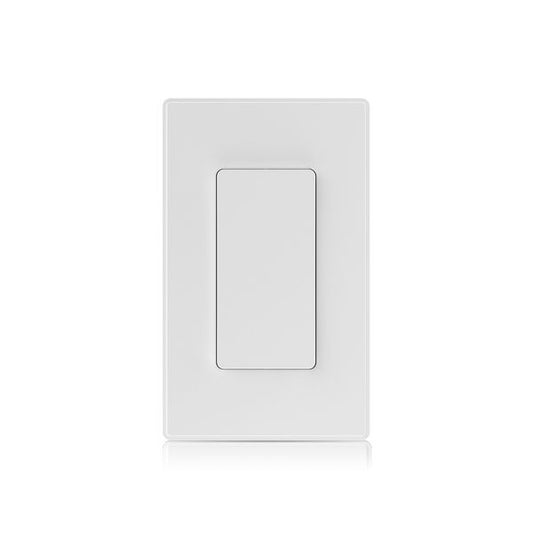 ELEGRP Smart Light Switch Single Pole, 2.4GHz Wi-Fi Light Switch Compatible w/Alexa & Google Assistant, White 1PC