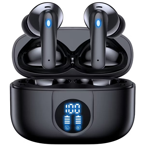 VEATOOL P91 Wireless Earbuds Bluetooth Headphones V5.4 Stereo Ear buds with Noise Cancelling Mics 60H Playback Mini Case