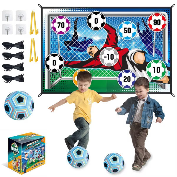 TITQWOP Sticky Soccer Games Set for Kids – Indoor/Outdoor Mini Goal with Adhesive Balls | No Inflation Needed | Fun Backyard & Birthday Gift