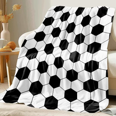 LOVEVOOK Soccer Blanket, Soccer Gifts for Boys Girls 6-8-12, Soft Fleece Soccer Throw Blankets for Kids 40x50 Inch