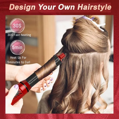 Dryhsip 5 in 1 Hot Air Styler, Multi Ionic Hair Dryer Brush Set, 800W Auto Wrap Air Hair Styler Without Heat Damage, Curl, Volumize and Straighten