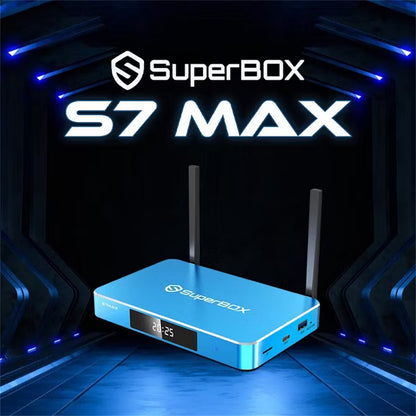 Super Box S7 Max- Fully Loaded 6K Android TV Box, Enhanced Voice Command,Smarter Parental Control, Extended Time Shift